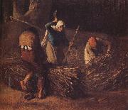Jean Francois Millet Pack the hay oil painting on canvas